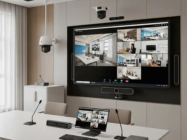 High-resolution LED video wall showing 4K graphics